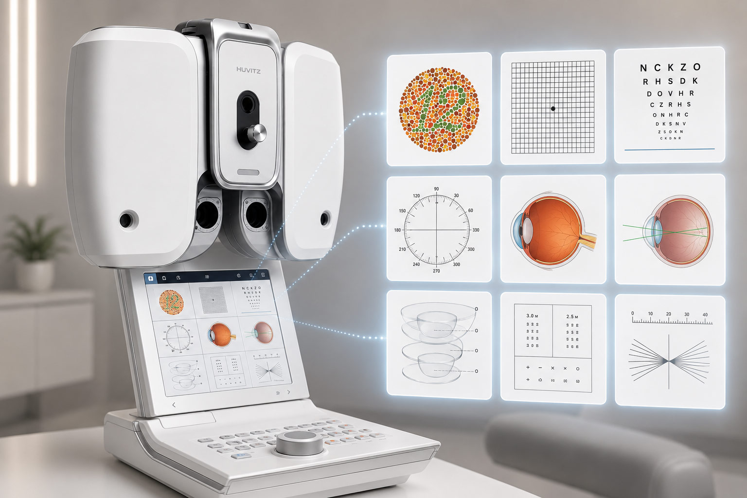 Huvitz Refractor Digital HDR-7100P — imagen de detalle 15 de 16