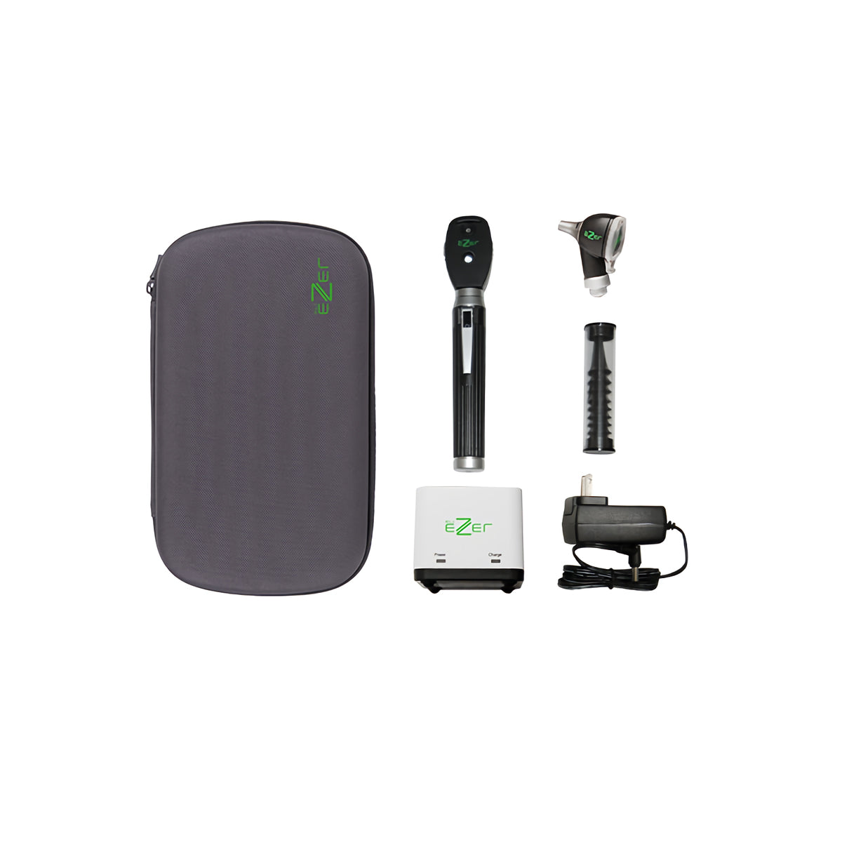 Ezer EZ-OTO-1200 ION Conjunto de Oftalmoscopio y Otoscopio de Bolsillo con Mango Recargable