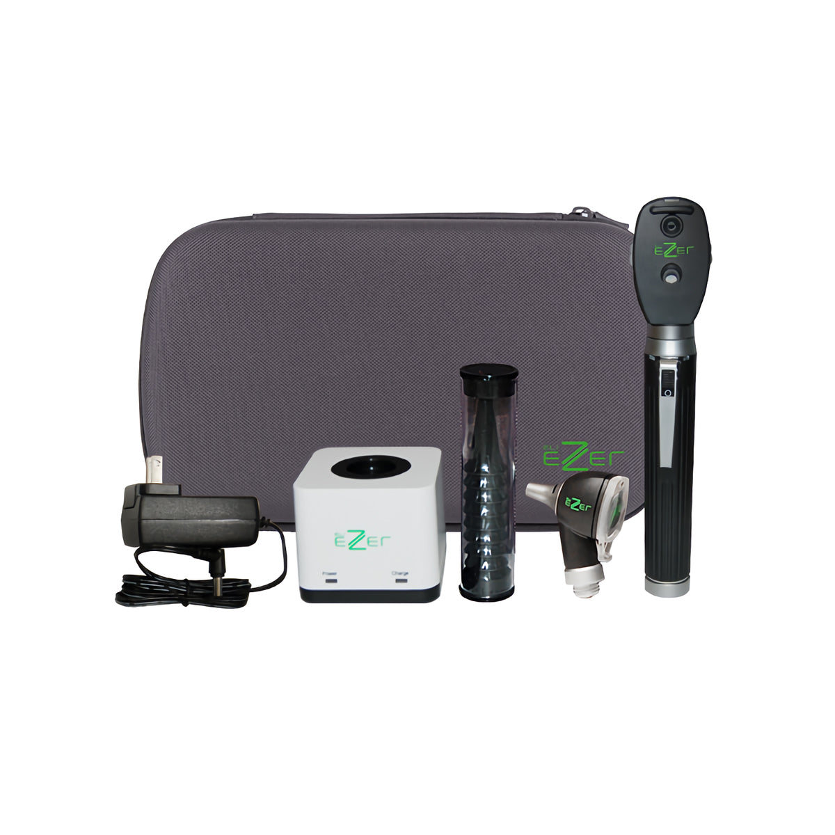 Ezer EZ-OTO-1200 ION Conjunto de Oftalmoscopio y Otoscopio de Bolsillo con Mango Recargable