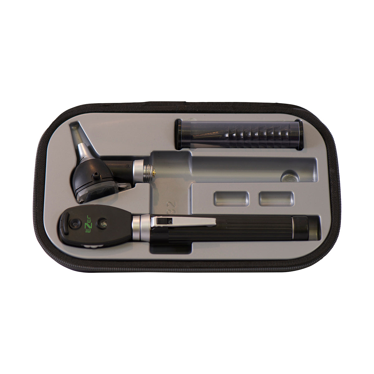 Ezer EZ-OTO-1200 ION Conjunto de Oftalmoscopio y Otoscopio de Bolsillo con Mango Recargable