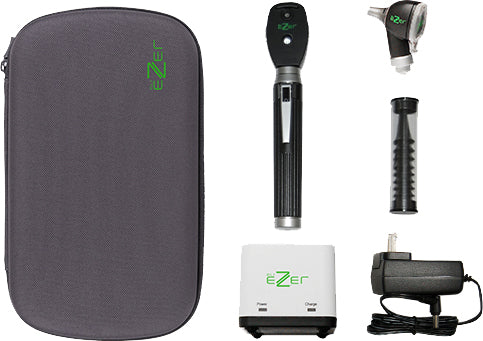 Ezer Conjunto de Oftalmoscopio y Otoscopio de Bolsillo con Mango Recargable EZ-OTO-1200 ION — imagen de detalle