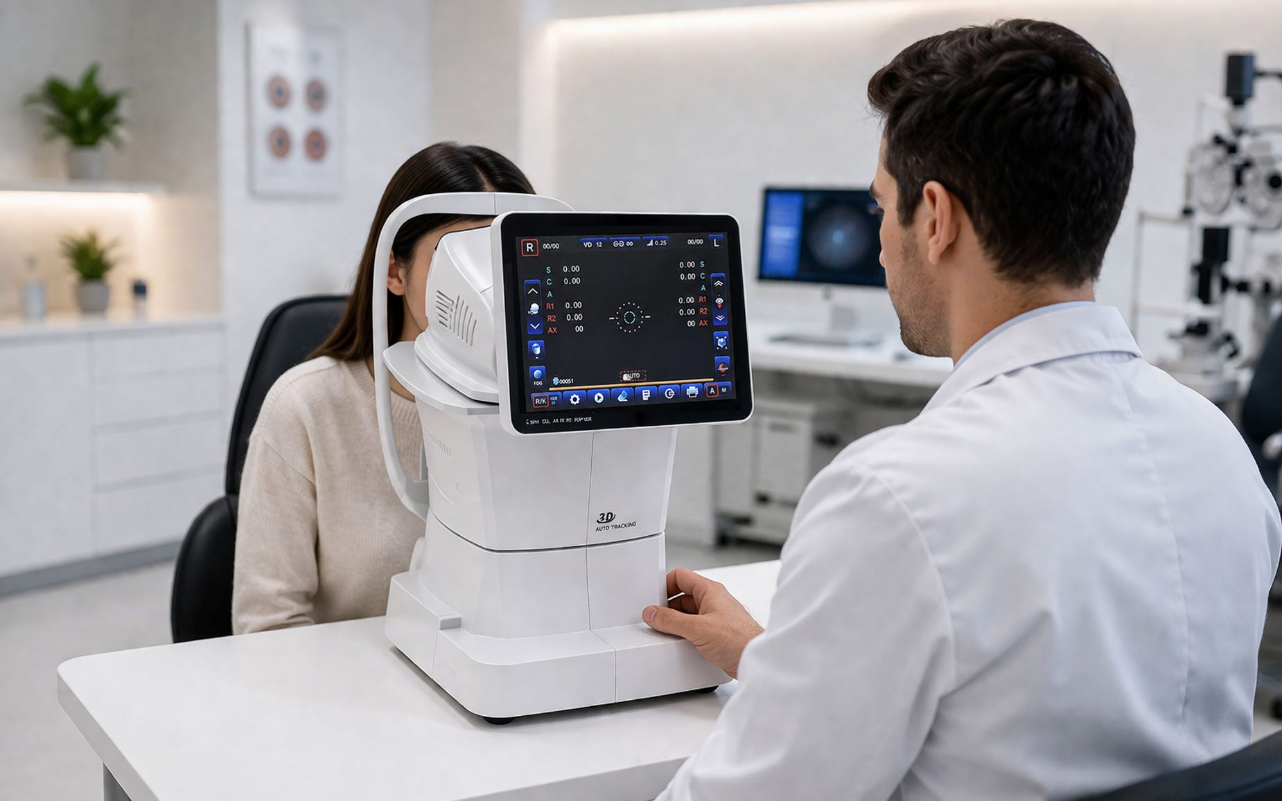 Ezer Ezer ERK-770 Autorefrator Keratometer Full Automatic Autorrefractómetro Queratómetro