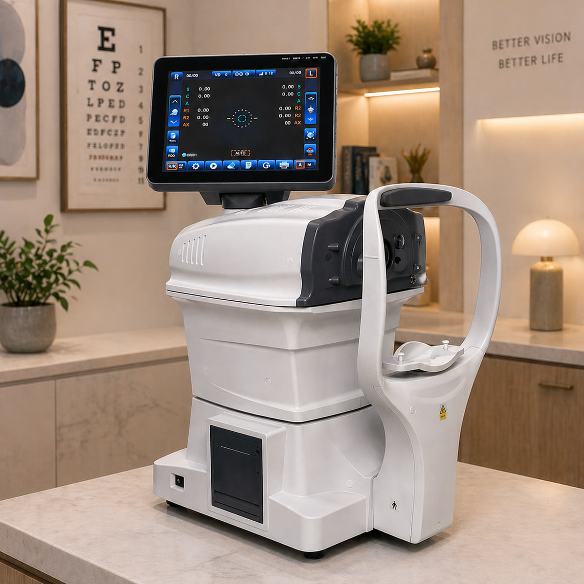 Ezer Ezer ERK-770 Autorefrator Keratometer Full Automatic Autorrefractómetro Queratómetro