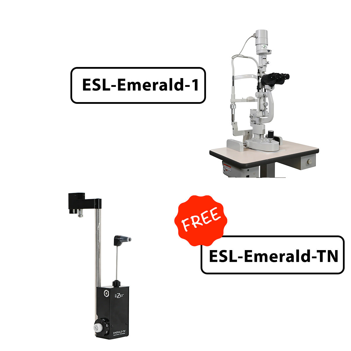 Ezer ESL-Emerald-1 Lámpara de Hendidura 2x