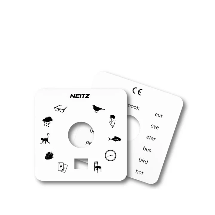 Neitz Juego de Tarjetas de Fijación para Retinoscopio
