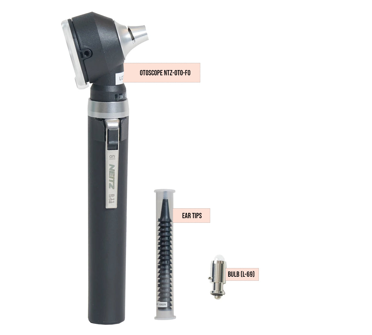 Neitz NTZ-OTO/OPH-GH-FO Oftalmoscopio y Otoscopio Set de Bolsillo