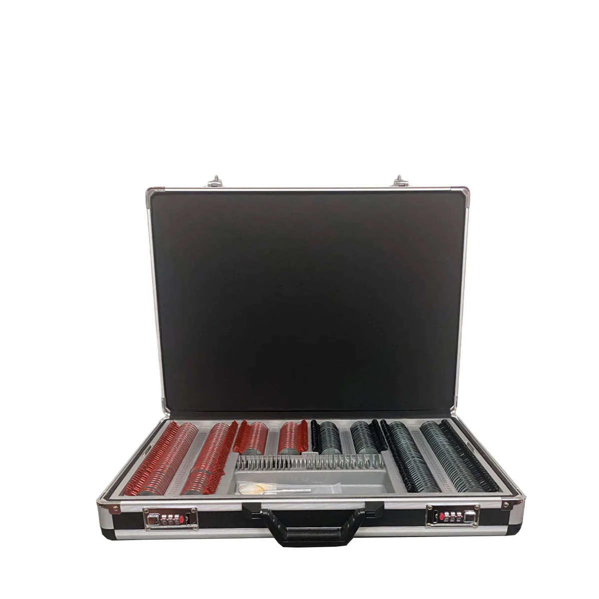 Estuche Black Aluminum + Anillo Metal
