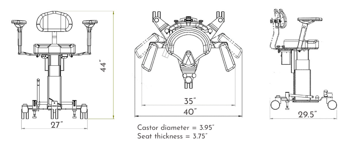 Ezer Silla del Operador EOS-2600 — imagen de detalle 4 de 13