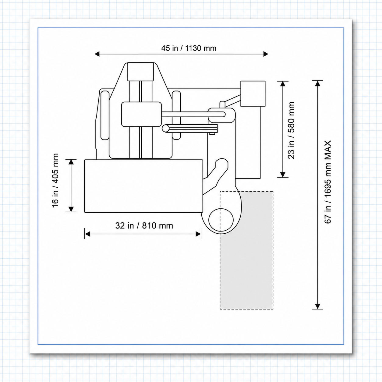 Dimensions diagram